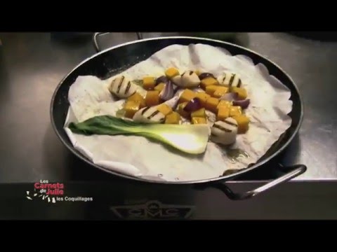 Video Saint-Jacques et butternut cuits au sel d'agrumes de Jean-Marie Baudic