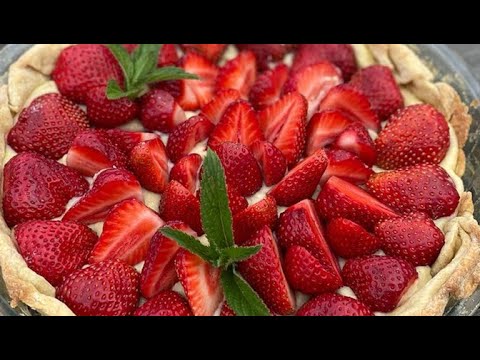 Video Tarte aux fraises pâte minute de Léna