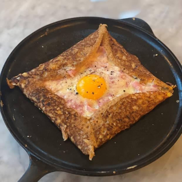 Galette de sarrasin aux restes de légumes