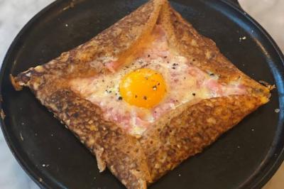 Galette de sarrasin aux restes de légumes