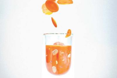 Compote madras mangue-carotte à l'eau de rose