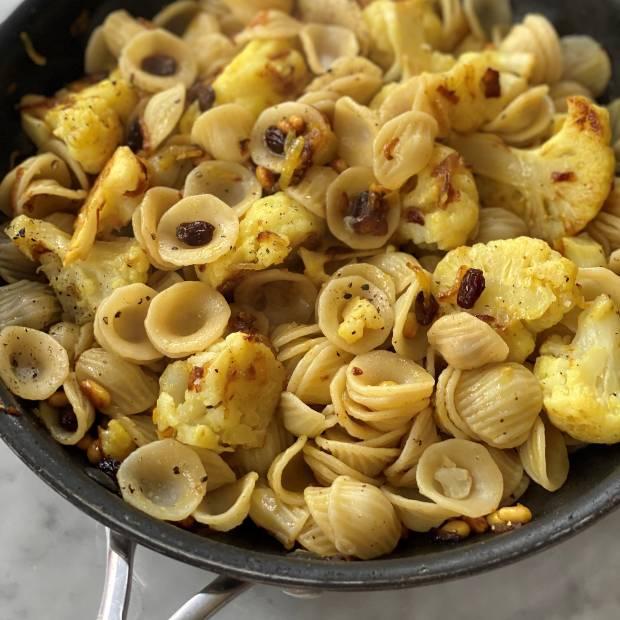 Orecchiette chou-fleur et fruits secs