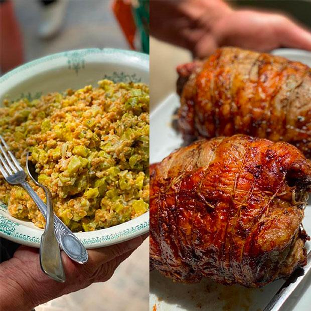 Agneau à la broche et tian d’épeautre de Nadine