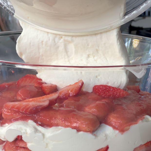 Tiramisu aux fraises Tiramisu aux fraises