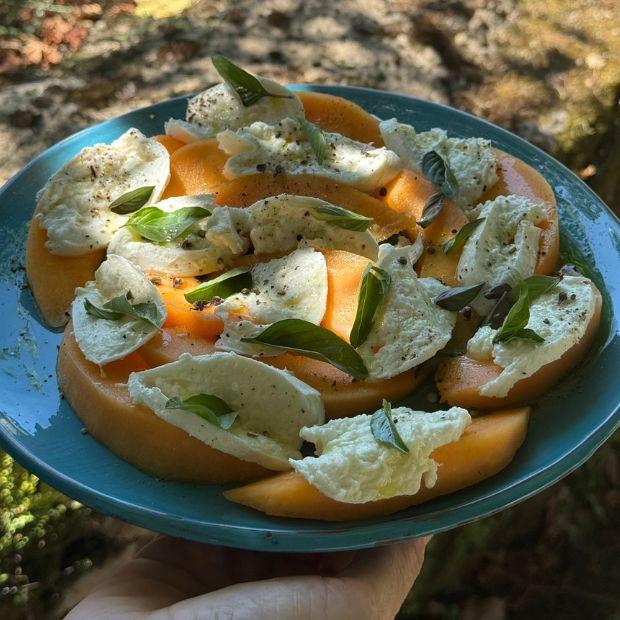 Salade de melon-mozza
