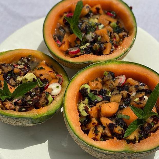 Salade de melon algues de Julien