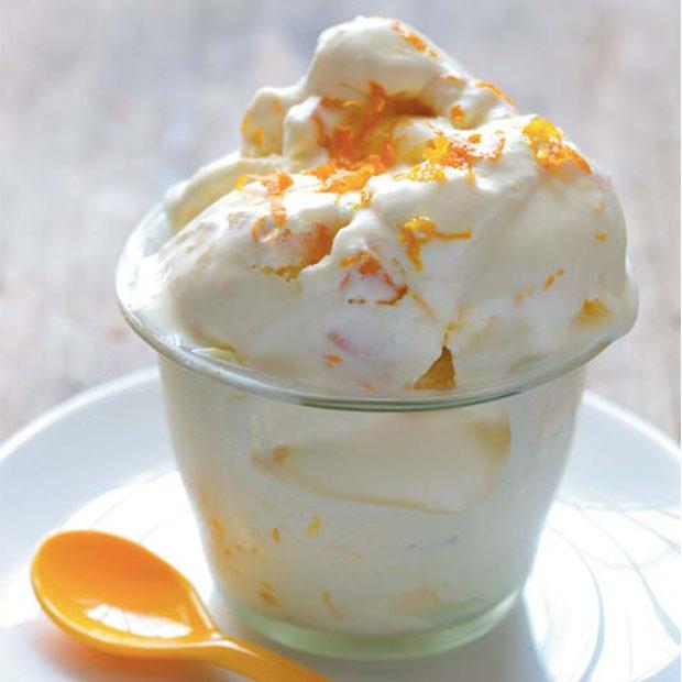 Crème glacée à l'orange