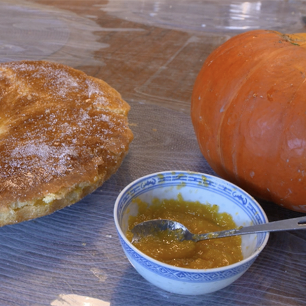 Fouace cantalienne et confiture de potiron de Marie-Antoinette