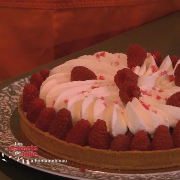 La Tarte aux framboises et coquelicots de Frédéric Cassel