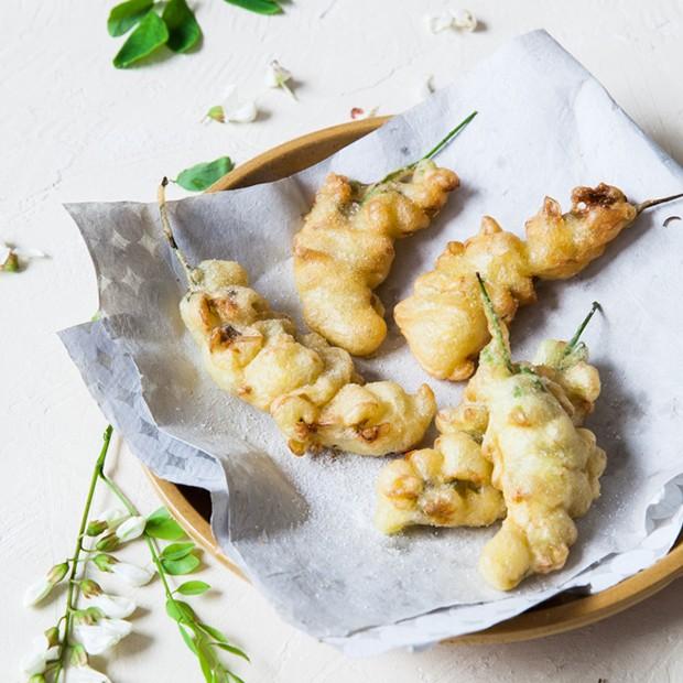 Les beignets de fleurs d’acacia de Catherine