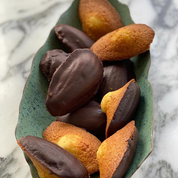 Madeleines au chocolat