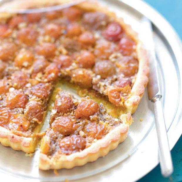 Tarte aux mirabelles et aux noisettes