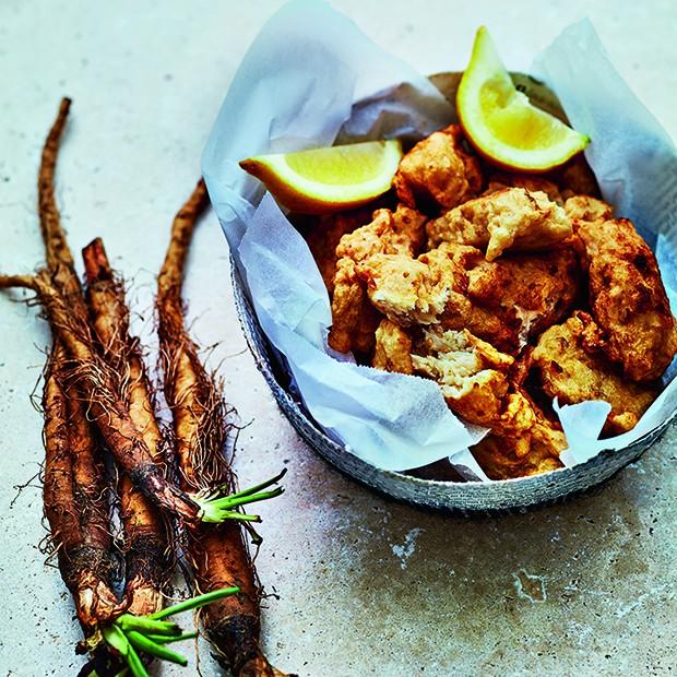 Beignets de salsifis au sésame