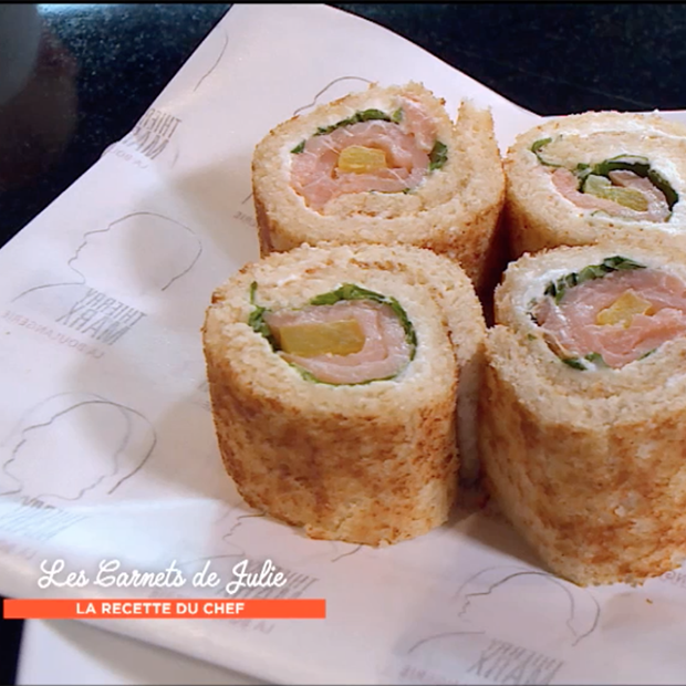 Bread-Maki cru au saumon de Thierry Marx