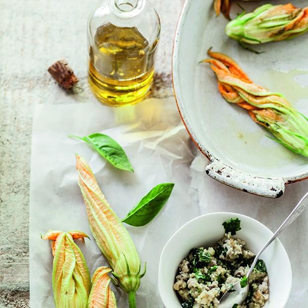 Les fleurs de courgettes farcies de Jean-Claude