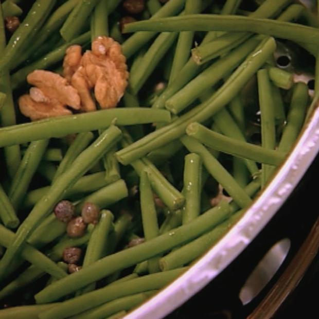 Salade de haricots verts  à la vapeur