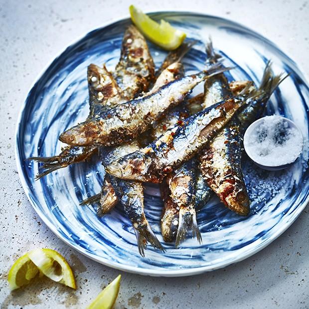 Sardines frites à la portugaise