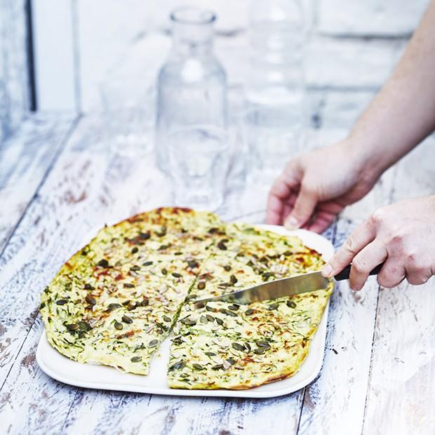 Scarpaccia de courgettes au parmesan 