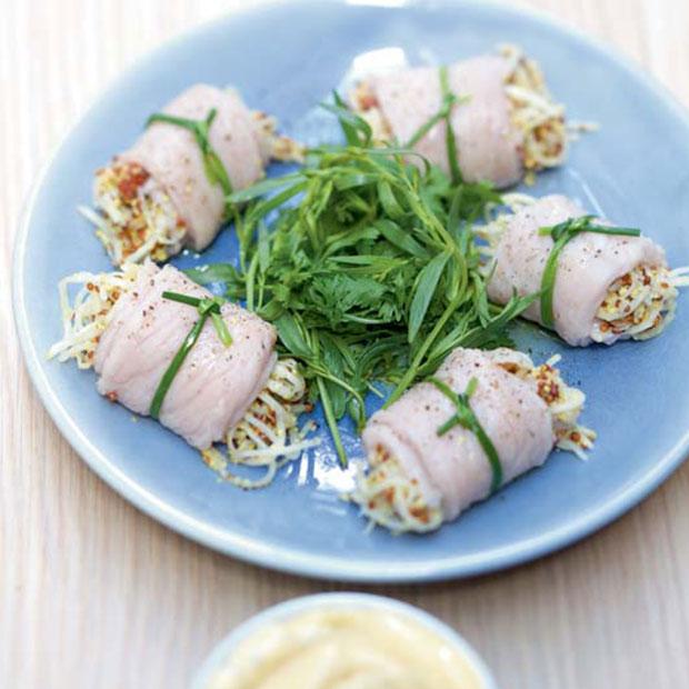 Feuilles de veau à la vanille et céleri croquant