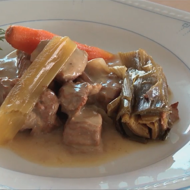 Blanquette de veau cuite à basse température d’Éric