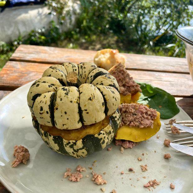 Courges patidou farcies de Catherine