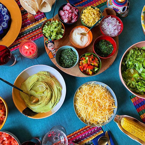 Recette de fajitas de poulet, galettes de blé mexicaine