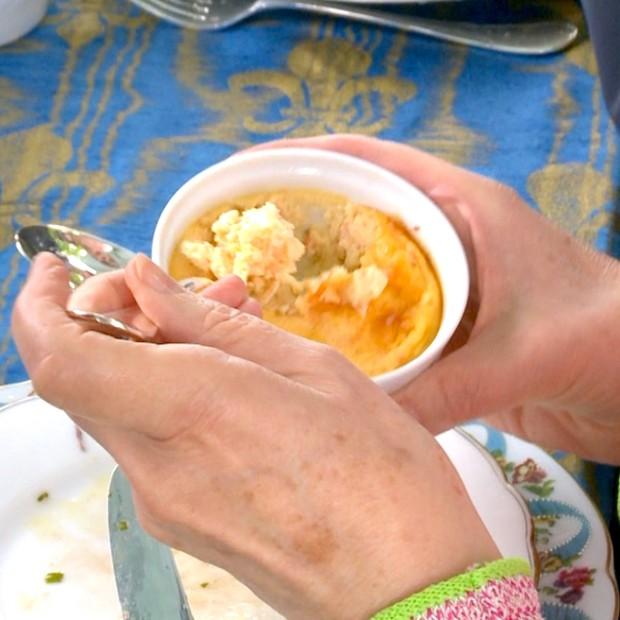 Flans de baudroie à la tomate de Chantal