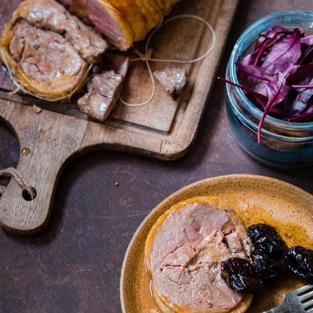 Le canard farci au foie gras de Lucie