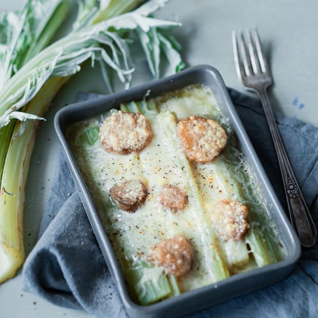 Le gratin de cardons à la moelle de Marie-Christine 