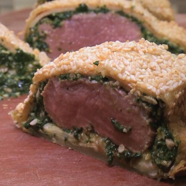 Noisette d'agneau en croûte de Sésame du Chef Philippe Hardy