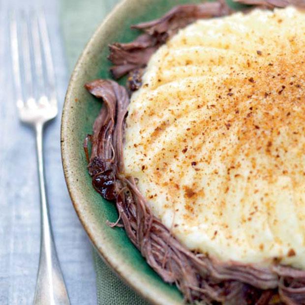 Parmentier de queue de bœuf à l’assiette