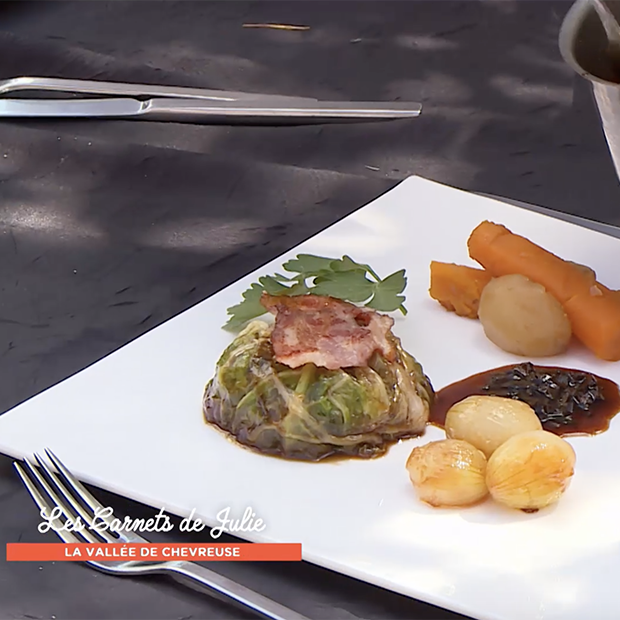 Pot-au-feu de queue de bœuf en aumônières de Laurent