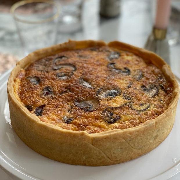 Quiche Lorraine aux champignons