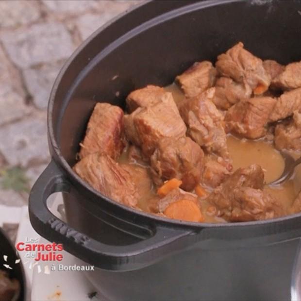 Sauté de veau bazadais au vin blanc de graves d’Alice 