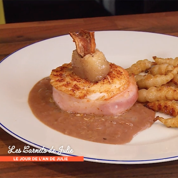 Tournedos de Sandre au vin rouge de Catherine et Jean-Luc 