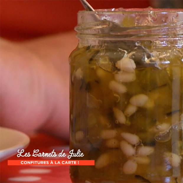 Confiture aux courgettes et pignons de pin d’Elise