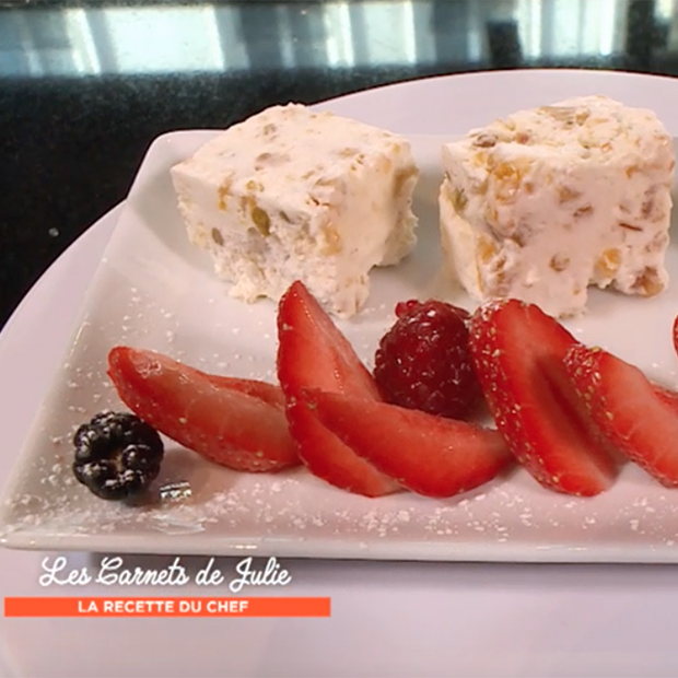 Semifreddo (nougat glacé) aux fruits de Thierry Marx