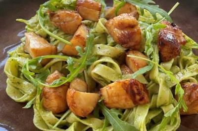 Tagliatelle aux Saint-Jacques de l’Antiche Carampane