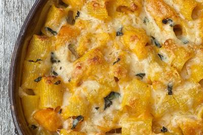 Gratin de courge butternut et mini-macaroni