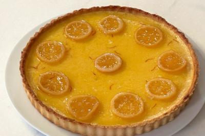 Tarte au citron et safran