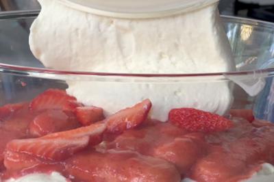 Tiramisu aux fraises