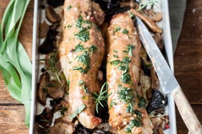 Filet mignon de sanglier aux champignons des bois de Jeanine