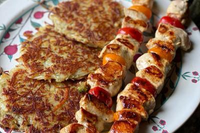 Galettes de pommes de terre à la plancha