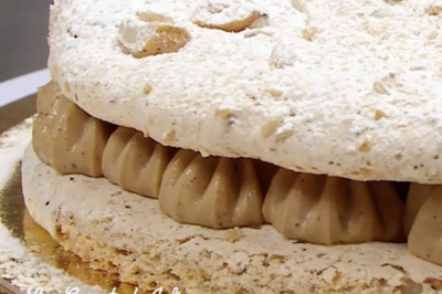 Dacquoise à la crème pralinée de Thierry Marx
