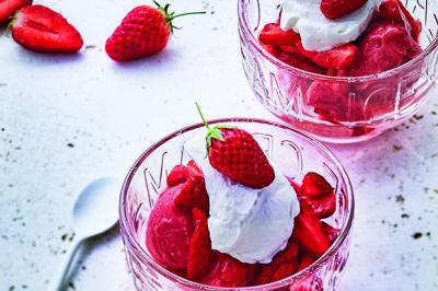 Fraise melba au champagne