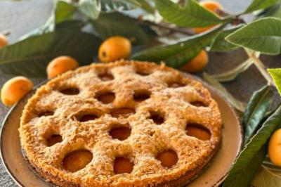 Tarte amandine aux nèfles du Japon