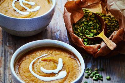 Soupe de pois cassés à la patate douce