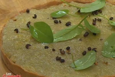 La tarte rhubarbe au poivre Timut et crème de curry corsaire d’Olivier Roellinger