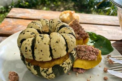 Courges patidou farcies de Catherine