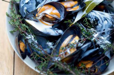 Moules au cidre et au thym